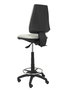 Tabouret Taburete Elche Asynchrone Tissu Gris clair Structure polyamide noire Sans accoudoirs Sans appui-tête Roulettes en nylon 50 mm