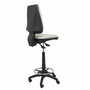 Tabouret Taburete Elche Asynchrone Tissu Gris clair Structure polyamide noire Sans accoudoirs Sans appui-tête Roulettes en nylon 50 mm