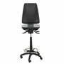 Tabouret Taburete Elche Asynchrone Tissu Gris clair Structure polyamide noire Sans accoudoirs Sans appui-tête Roulettes en nylon 50 mm