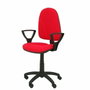 PIQUERAS Y CRESPO Chaise de bureau Algarra rouge avec accoudoirs fixes