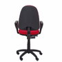 PIQUERAS Y CRESPO Chaise de bureau Algarra rouge avec accoudoirs fixes