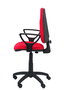 PIQUERAS Y CRESPO Chaise de bureau Algarra rouge avec accoudoirs fixes
