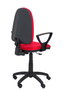 PIQUERAS Y CRESPO Chaise de bureau Algarra rouge avec accoudoirs fixes