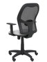 Chaise Alocén Synchro 3 positions tissu Gris clair Maille Noir Structure polyamide noire Accoudoir 1D Sans appui-tête Roulettes en nylon 50 mm