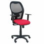 PIQUERAS Y CRESPO Chaise de bureau Alocén Rouge et Noir