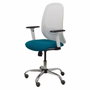 PIQUERAS Y CRESPO Chaise de Bureau Cilanco Synchro Vert pétrole et Blanc
