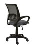 Chaise Vianos Mécanisme d'inclinaison tissu Gris foncé Maille Noir Structure polyamide noire Accoudoirs fixes Sans appui-tête Roulettes en nylon 50 mm