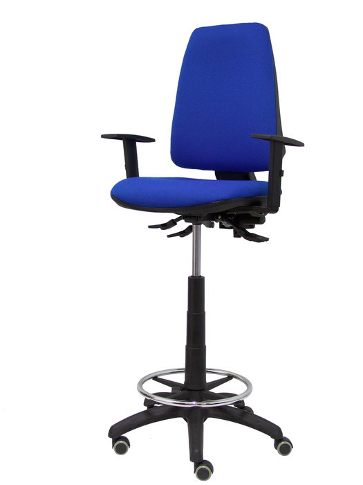 Tabouret Taburete Elche Asynchrone Tissu Bleu Structure polyamide noire Accoudoir 1D Sans appui-tête Roulettes pour moquette Tabouret Taburete Elche Asynchrone Tissu Bleu Structure polyamide noire Accoudoir 1D Sans appui-tête Roulettes pour moquette