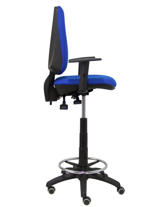 Tabouret Taburete Elche Asynchrone Tissu Bleu Structure polyamide noire Accoudoir 1D Sans appui-tête Roulettes pour moquette Tabouret Taburete Elche Asynchrone Tissu Bleu Structure polyamide noire Accoudoir 1D Sans appui-tête Roulettes pour moquette