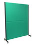 Cloison de bureau Biombos Fixe/Sans mécanisme Tissu Vert émeraude Non applicable Non applicable Cabecero - Patins réglables en hauteur à visser