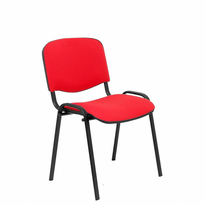 Silla Iso tapizada con Tela color Rojo. Sin brazos Silla Iso tapizada con Tela color Rojo. Sin brazos