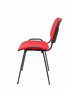 Silla Iso tapizada con Tela color Rojo. Sin brazos