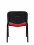 Silla Iso tapizada con Tela color Rojo. Sin brazos