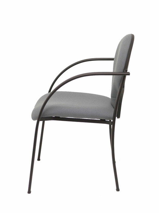 Piqueras Y Crespo Chaise Hellín Gris avec Bras Fixes Piqueras Y Crespo Chaise Hellín Gris avec Bras Fixes