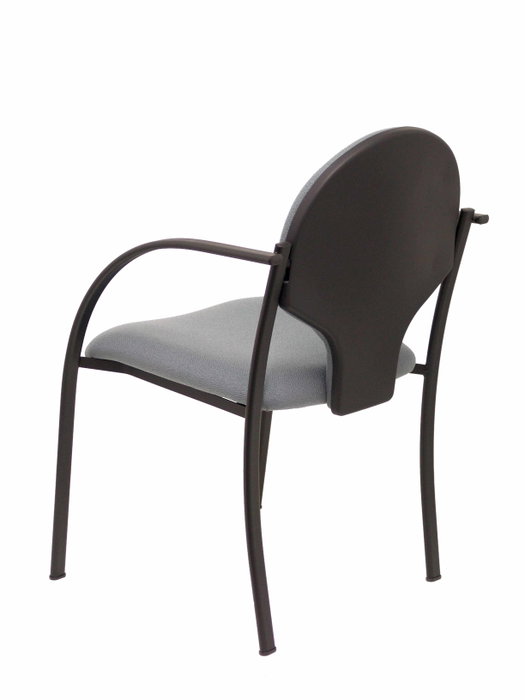 Piqueras Y Crespo Chaise Hellín Gris avec Bras Fixes Piqueras Y Crespo Chaise Hellín Gris avec Bras Fixes