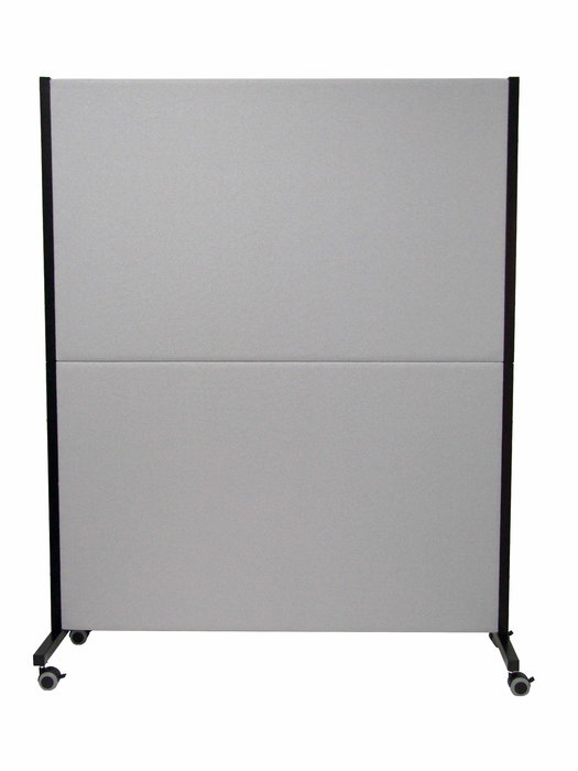 Cloison de bureau Biombos Fixe/Sans mécanisme Tissu Gris Non applicable Non applicable Cabecero - Roulettes pour moquette avec frein