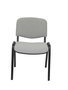 Nowy Styl Chaise Iso sans bras en tissu gris