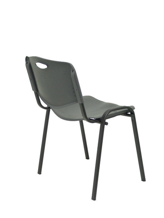 Nowy Styl Chaise Iso en PVC Gris Foncé sans Accoudoirs Nowy Styl Chaise Iso en PVC Gris Foncé sans Accoudoirs