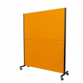 Piqueras y Crespo Paravent Valdeganga Orange avec roues