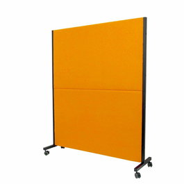 Cloison de bureau Biombos Fixe/Sans mécanisme Tissu Orange Non applicable Non applicable Cabecero - Roulettes pour moquette avec frein