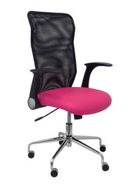 PIQUERAS Y CRESPO Chaise de Bureau Minaya Rose avec Accoudoirs Relevables