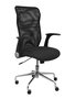 PIQUERAS Y CRESPO Chaise de Bureau Minaya Noir Cuir Écologique