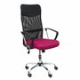 FORÖL Chaise de Bureau Gontar Noir Bordeaux avec Structure Chromée