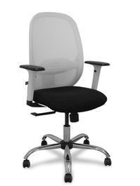 PIQUERAS Y CRESPO Chaise de Bureau Cilanco Synchro Noir et Blanc