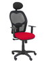 Piqueras y Crespo Chaise de bureau Alocén rouge et noir avec mécanisme synchro