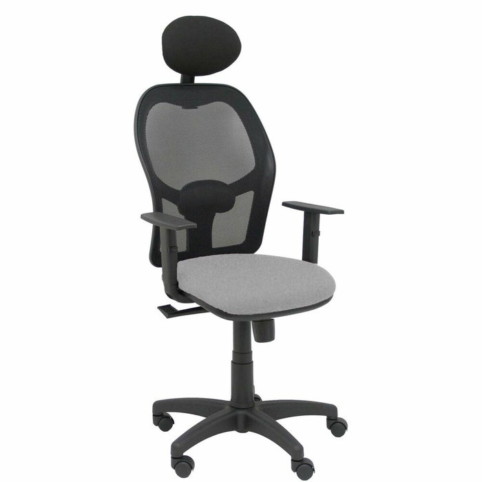 Piqueras y Crespo Chaise de bureau Alocén avec mécanisme Synchro, Gris clair et Noir