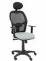 Piqueras y Crespo Chaise de bureau Alocén avec mécanisme Synchro, Gris clair et Noir