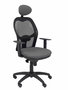 Piqueras y Crespo Chaise de Bureau Jorquera avec Appui-tête et Mécanisme Synchrone Noir