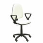 PIQUERAS Y CRESPO Chaise de bureau Aýna, Simili cuir blanc