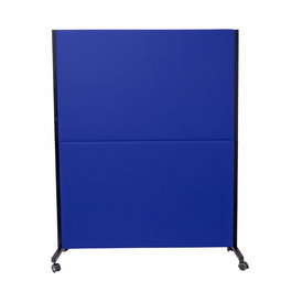 Cloison de bureau Biombos Fixe/Sans mécanisme Tissu Bleu Non applicable Non applicable Cabecero - Roulettes pour moquette avec frein