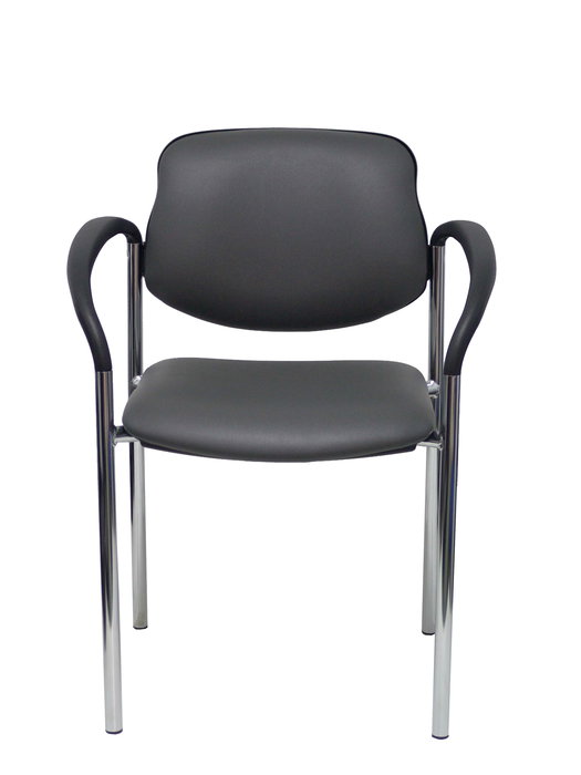 Chaise Styl Fixe/Sans mécanisme Cuir écologique Gris foncé Non applicable Accoudoirs fixes Sans appui-tête Sans roulettes Chaise Styl Fixe/Sans mécanisme Cuir écologique Gris foncé Non applicable Accoudoirs fixes Sans appui-tête Sans roulettes