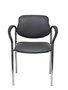 Chaise Styl Fixe/Sans mécanisme Cuir écologique Gris foncé Non applicable Accoudoirs fixes Sans appui-tête Sans roulettes