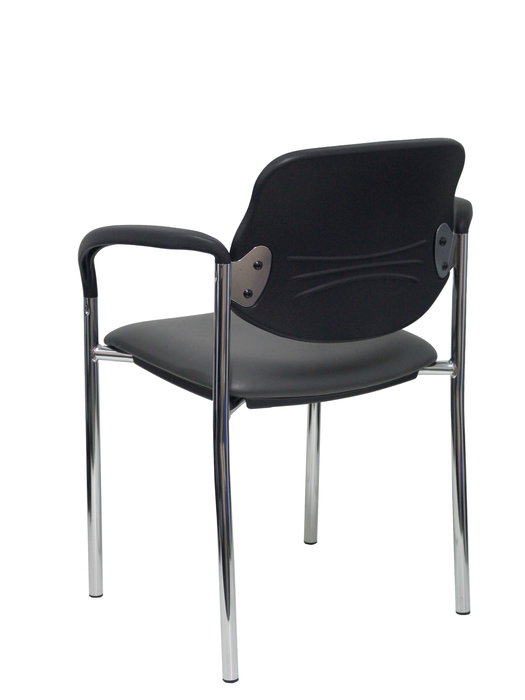 Chaise Styl Fixe/Sans mécanisme Cuir écologique Gris foncé Non applicable Accoudoirs fixes Sans appui-tête Sans roulettes Chaise Styl Fixe/Sans mécanisme Cuir écologique Gris foncé Non applicable Accoudoirs fixes Sans appui-tête Sans roulettes