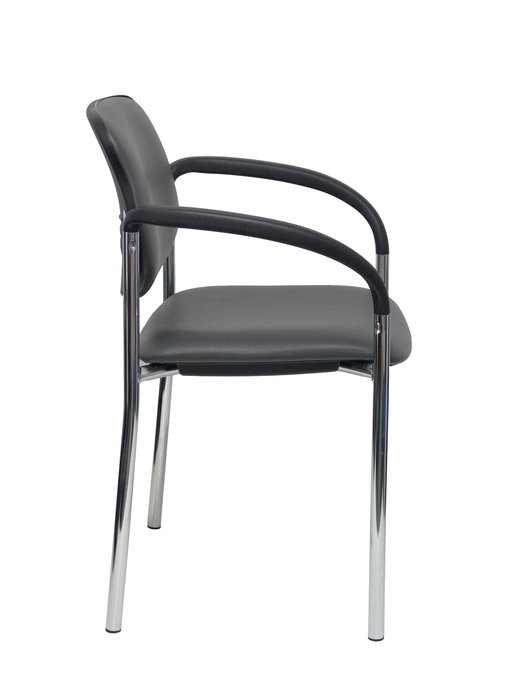 Chaise Styl Fixe/Sans mécanisme Cuir écologique Gris foncé Non applicable Accoudoirs fixes Sans appui-tête Sans roulettes Chaise Styl Fixe/Sans mécanisme Cuir écologique Gris foncé Non applicable Accoudoirs fixes Sans appui-tête Sans roulettes