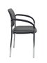Chaise Styl Fixe/Sans mécanisme Cuir écologique Gris foncé Non applicable Accoudoirs fixes Sans appui-tête Sans roulettes