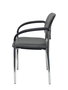 Chaise Styl Fixe/Sans mécanisme Cuir écologique Gris foncé Non applicable Accoudoirs fixes Sans appui-tête Sans roulettes