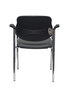 Chaise Styl Fixe/Sans mécanisme Cuir écologique Gris foncé Non applicable Accoudoirs fixes Sans appui-tête Sans roulettes