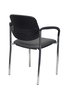 Chaise Styl Fixe/Sans mécanisme Cuir écologique Gris foncé Non applicable Accoudoirs fixes Sans appui-tête Sans roulettes