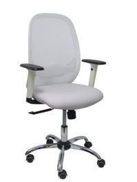 PIQUERAS Y CRESPO Chaise de bureau Cilanco Synchro blanc et gris clair avec accoudoirs 1D