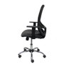 PIQUERAS Y CRESPO Chaise Cilanco Synchro Noir avec accoudoirs 1D et structure chromée