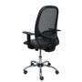 PIQUERAS Y CRESPO Chaise Cilanco Synchro Noir avec accoudoirs 1D et structure chromée