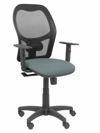 PIQUERAS Y CRESPO Chaise de bureau Alocén Synchro Gris Maille Noir