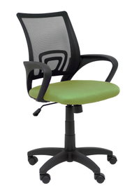 PIQUERAS Y CRESPO Chaise de bureau Vianos Vert olive avec accoudoirs fixes