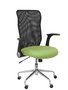 PIQUERAS Y CRESPO Chaise de bureau BALI552 Vert olive et Noir avec structure chromée