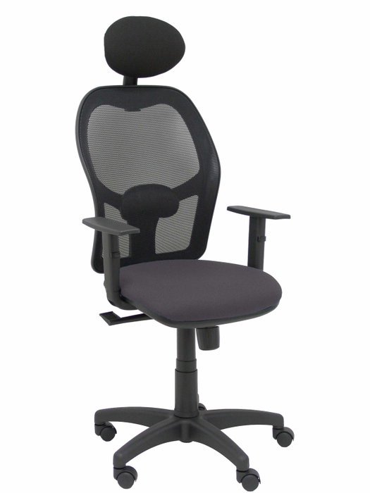 Piqueras y Crespo Silla de escritorio Alocén, Gris foncé et Noir, Mécanisme Synchro, Appui-tête fixe Piqueras y Crespo Silla de escritorio Alocén, Gris foncé et Noir, Mécanisme Synchro, Appui-tête fixe