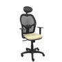 Piqueras y Crespo Chaise de Bureau Alocén, Crème et Noir
